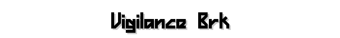 Vigilance BRK font